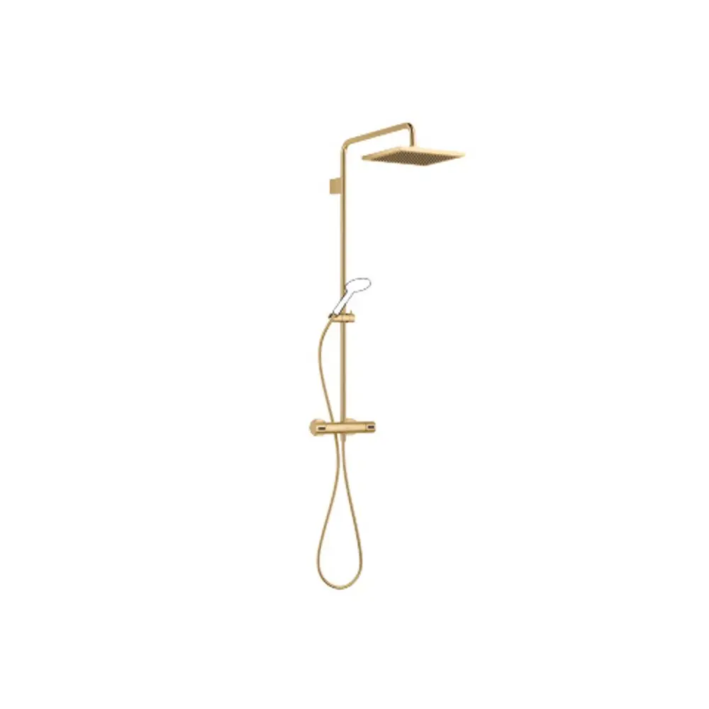 DORNBRACHT Shower Pipe mit Brause-Thermostat SERIENSPEZIFISCH 34459980 Messing gebürstet (23kt Gold), 34459980-28 Galeriebild 1